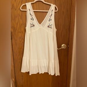 SHEIN white flowy dress